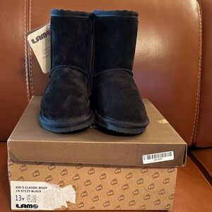 Lamo Classic Black Suede Boots New in the box